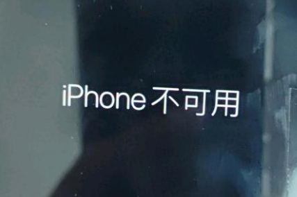 海南藏族苹果服务网点分享锁屏界面显示“iPhone 不可用”如何解决 